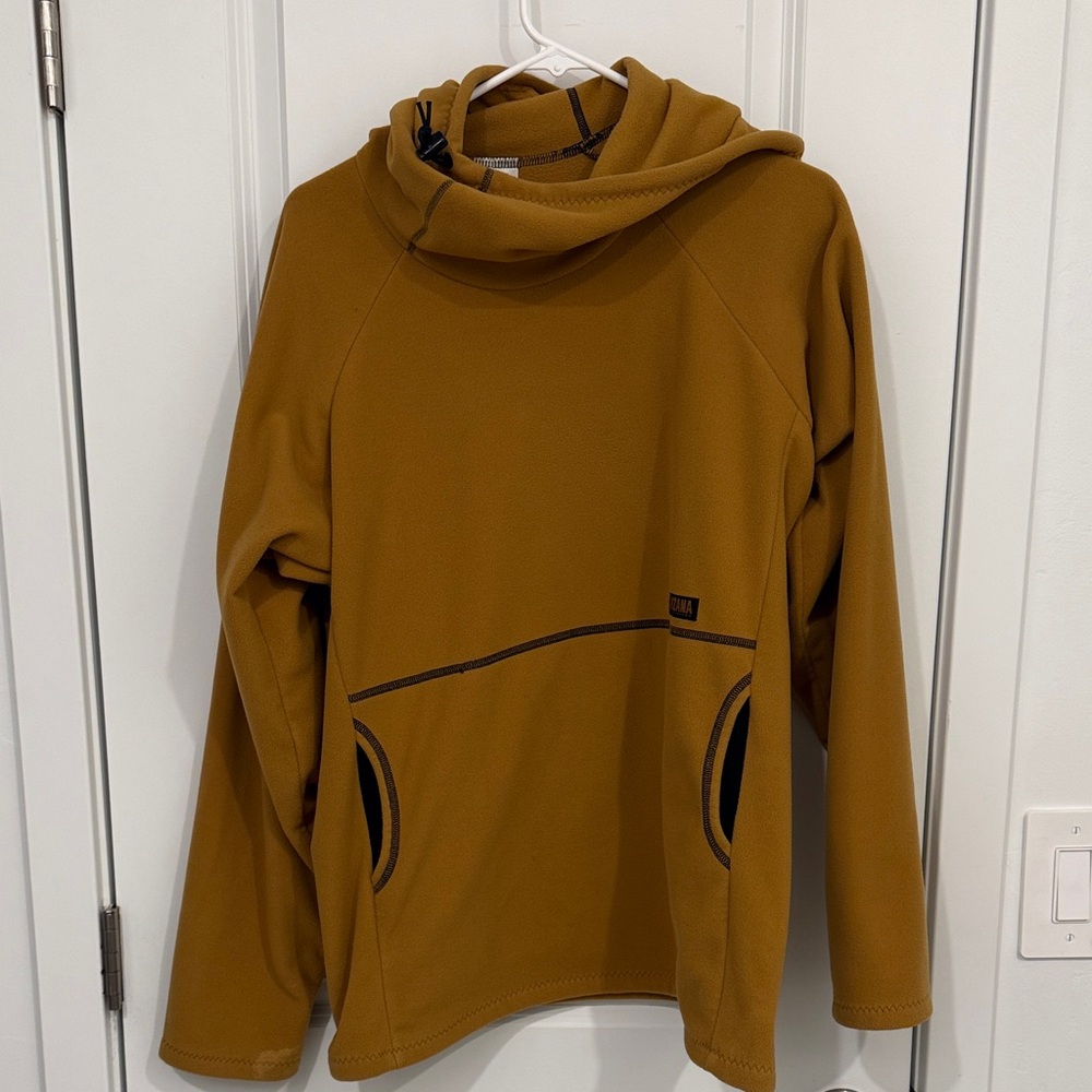 Melanzana Mustard Yellow Fleece Pullover
